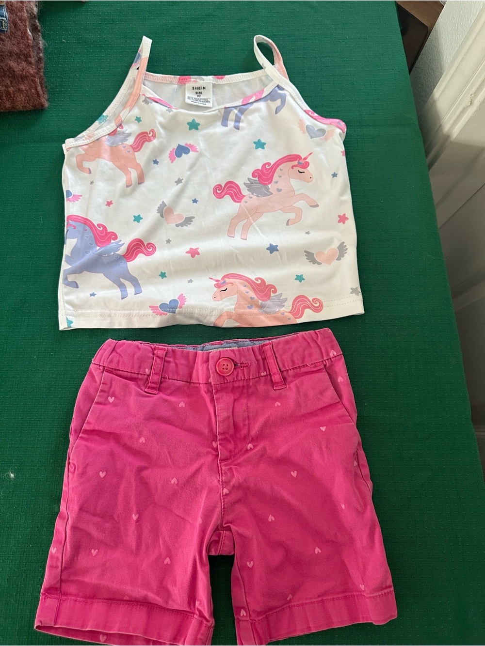 White Unicorn Print Tank Top for Girls - Sleeveless Cute Pink & Purple Design